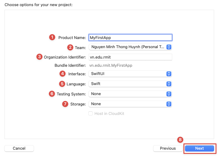 Start with Xcode - Step 4